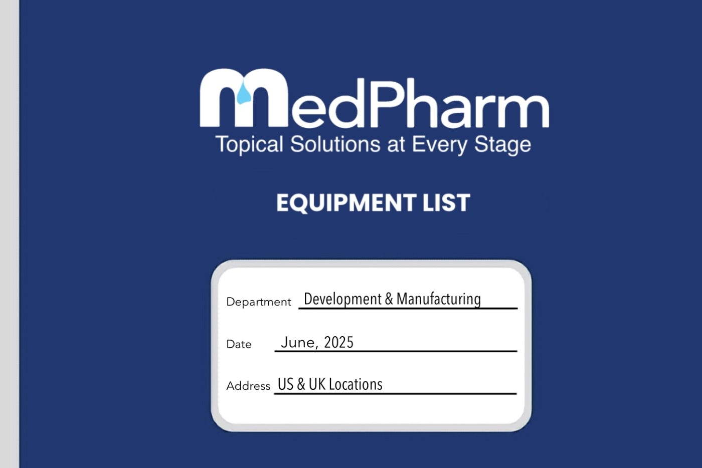 Equipment List